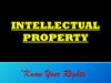 Intellectual property “Know your rights”