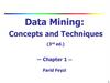 Data Mining: Concepts and Techniques (3rd ed.) — Chapter 1 — Farid Feyzi