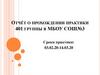 Отчёт о прохождении практики