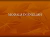 Modals in english