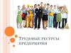 Трудовые ресурсы предприятия