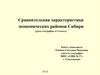 Сравнительная характеристика экономических районов Сибири