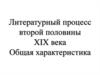Литературный процесс второй половины XIX века. Общая характеристика