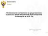 Особенности составления и представления отдельных форм бюджетной (бухгалтерской) отчетности за 2018 год