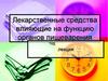 Лекарственные средства влияющие на функцию органов пищеварения