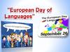 European Day of Languages