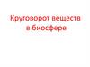 Круговорот веществ в биосфере