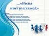 Виды инструктажей
