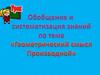 Геометрический смысл производной. Обобщение знаний