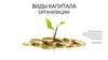 Виды капитала организации