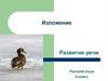 Изложение. Развитие речи. Русский язык. 4 класс