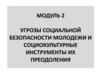 Угрозы социальной безопасности молодежи и социокультурные инструменты их преодоления