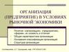 Организация, предприятие в условиях рыночной экономики