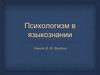 Психологизм в языкознании. Учение В. М. Вундта