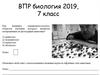 ВПР биология 2019, 7 класс
