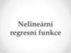 Nelineární regresní funkce