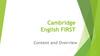Cambridge English First
