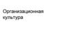 Организационная культура