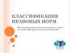 Классификация правовых норм