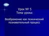 Воображение как психический познавательный процесс