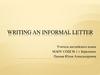 Writing an informal letter