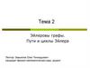 Эйлеровы графы. Пути и циклы Эйлера
