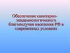 Обеспечение санитарно-эпидемиологического благополучия населения РФ в современных условиях