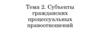Субъекты гражданских процессуальных правоотношений