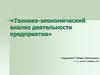 Технико-экономический анализ деятельности предприятия. Анализ трудовых ресурсов предприятия
