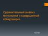 Сравнительный анализ монополии и совершенной конкуренции
