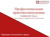 Профессиональная практика выпускника