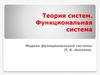 Теория систем. Функциональная система