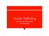 Human Trafficking. Core Concepts. Global Trends. Facts and Figures