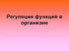 Регуляция функций в организме
