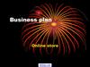 Business plan. Online store