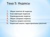 Индексы. Классификация индексов