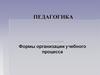 Формы организации учебного процесса