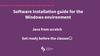Software Installation guide for the Windows environment. Java from scratch. Get ready before the classes