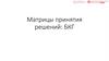 Матрицы принятия решений. Матрица БКГ (BCG Matrix)