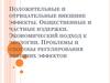 Положительные и отрицательные внешние эффекты. Общественные и частные издержки