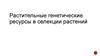 Растительные генетические ресурсы в селекции растений