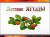 летние ягоды