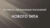 Аспекты организации поселений «Нового типа»