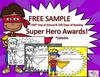Editable demo 100 Days of School Super Hero Awards