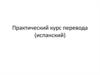 Практический курс перевода (испанский)