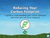 Earth day reducing your carbon footprint