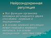 Нейроэндокринная регуляция