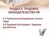 Правовое регулирование оплаты труда. Трудовой распорядок. Трудовая дисциплина