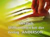 Herzlich Willkommen bei der Verlag „ANDERSON“