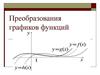 Преобразования графиков функций